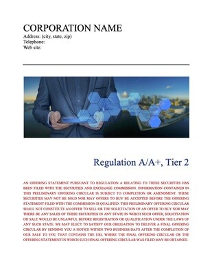 Corporate Form 1-A Tier 2 Corporate Form 1-A Tier 2