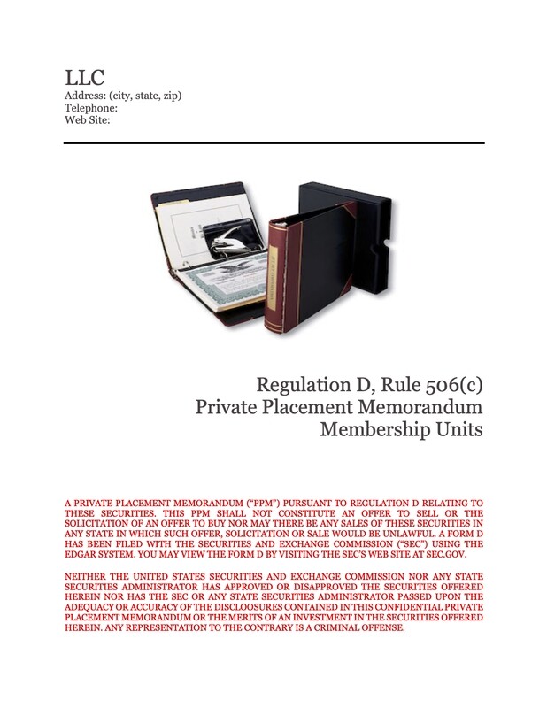 Rule 506(c), LLC Equity Rule 506(c), LLC Equity