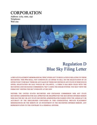 Corporation Blue Sky Filing Letter Corporation Blue Sky Filing Letter
