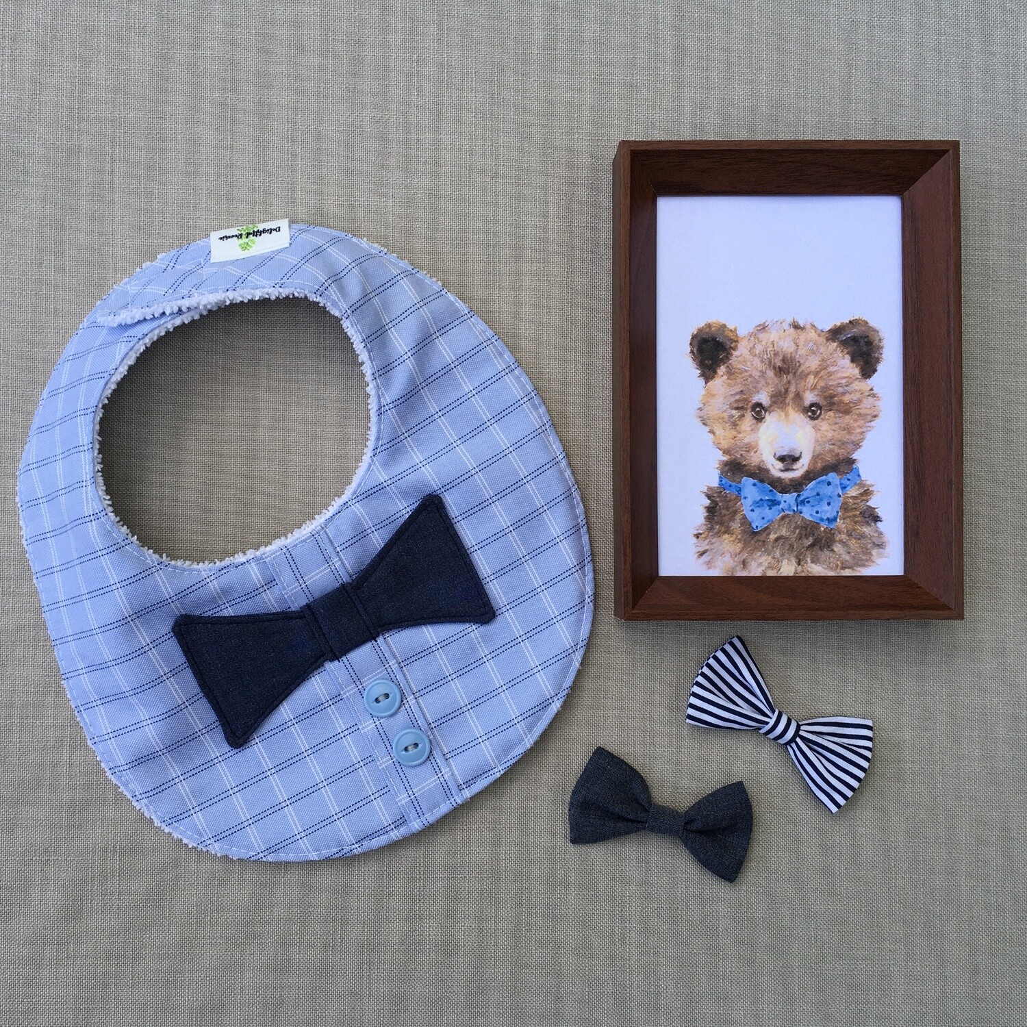 Baby Bib, Bow-Tie Style
