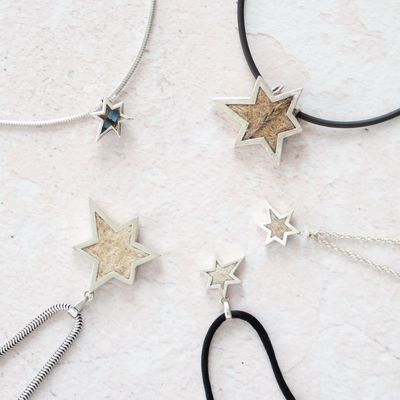 Tierhaarschmuck in Sternform