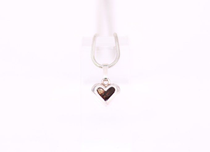 Babyherz groß mit Öse und Schlaufe Babyherz groß mit Öse und Schlaufe