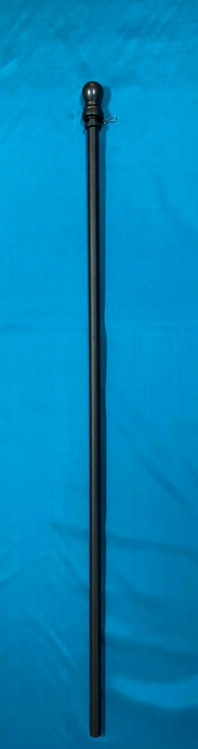Flagpole 56&quot; x 1” Black Aluminum