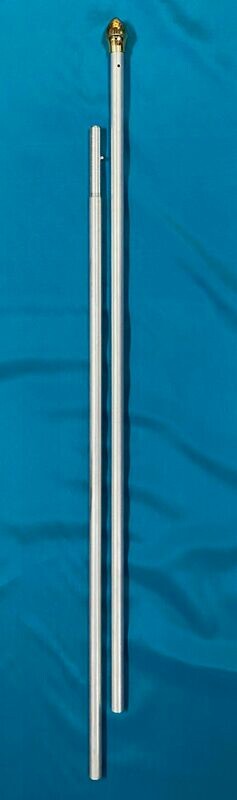 Flagpole 8’ x1” Indoor Anodized Alum 2pc Flagpole 8’ x1” Indoor Anodized Alum 2pc
