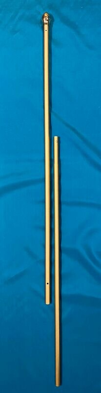 Flagpole 8’x 1” Aluminum Gold 2 pc Flagpole 8’x 1” Aluminum Gold 2 pc