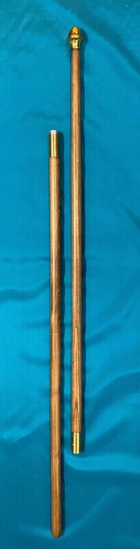 Flagpole 8’x1.25” Indoor Oak 2pc