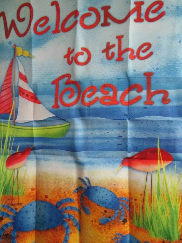 House Banner - Welcome To The Beach Approx. 28 x 40 inches