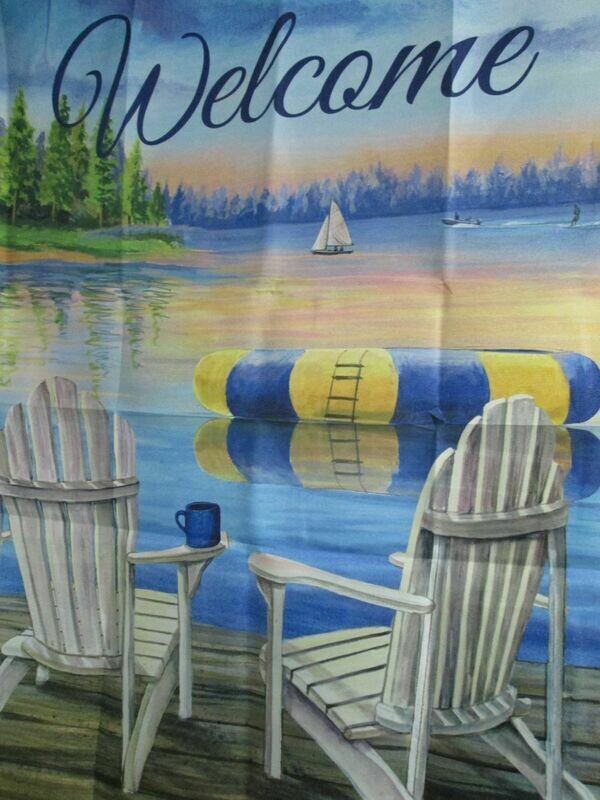 House Banner - Welcome Northern Lake Beach Approx. 28 x 40 inches