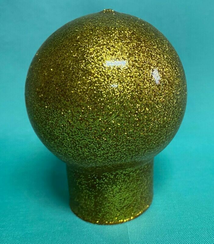 Flagpole Gold Sparkled Vinyl Ball Top 1.75” Flagpole Gold Sparkled Vinyl Ball Top 1.75”