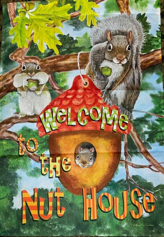 House Banner - Welcome To The Nut House Approx 28 x 40 inches