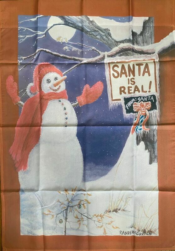 House Banner - Santa Is Real - Approx 28 x 40 inches