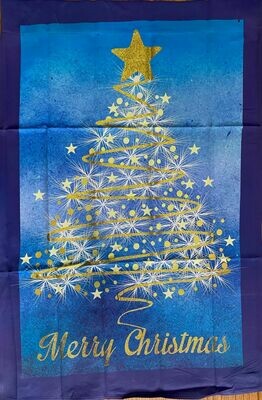 House Banner - -SparklinChristmasTree - Approx 28 x 40 inches