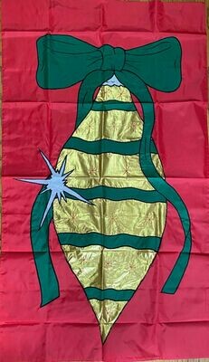 House Banner - Large Shiny Gold Ornament - Approx 28 x 40 Inches