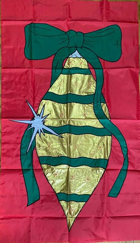 House Banner - Large Shiny Gold Ornament - Approx 28 x 40 Inches