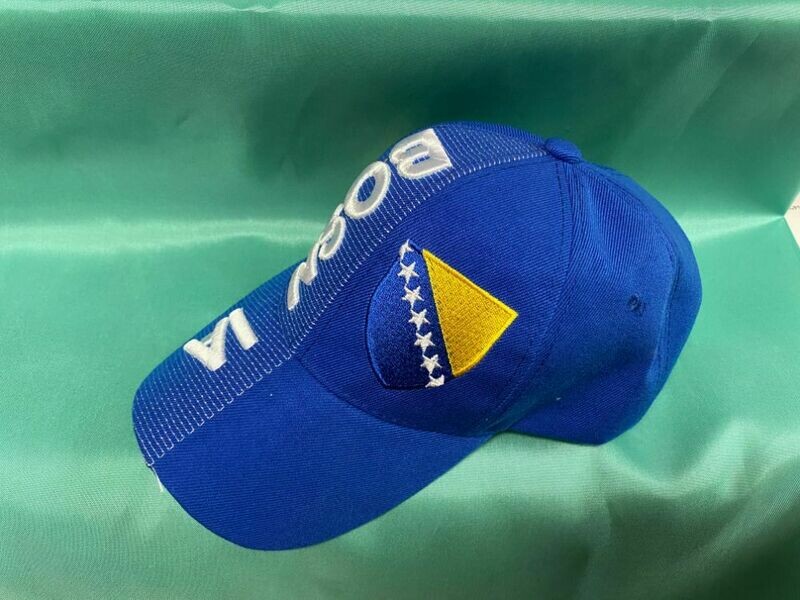 Bosnia Embroidered Blue Hat