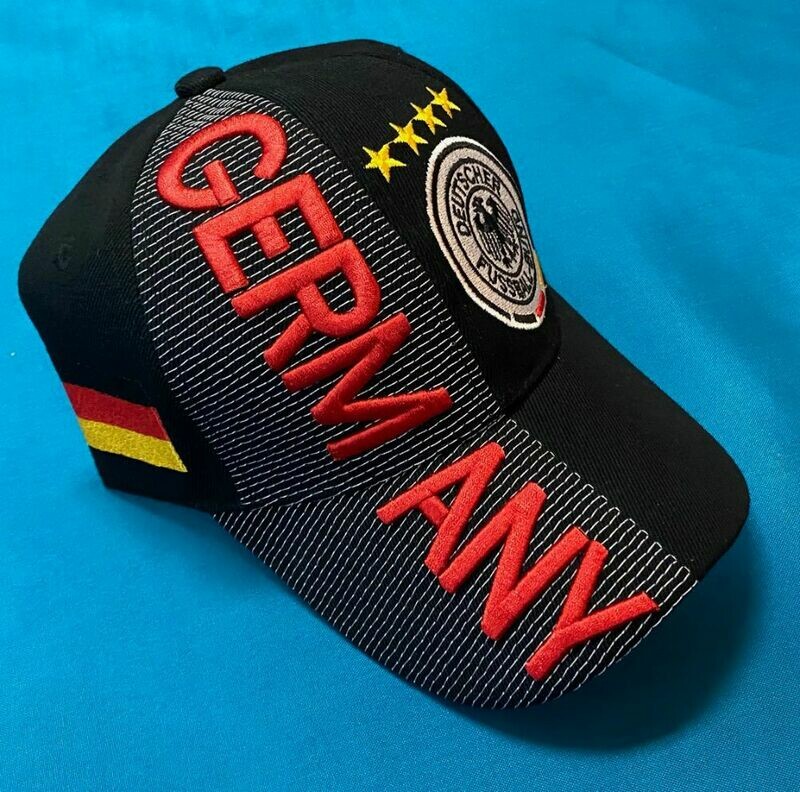 Germany Embroidered Black Hat