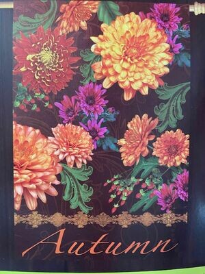 House Banner - Fall Mum Flowers -Autumn Approx 28 x 40 inches