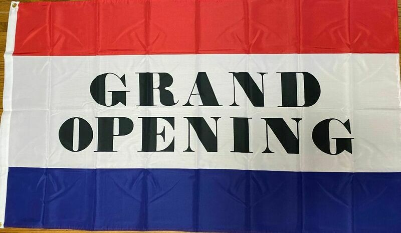 B-Grand Opening 3 x 5 ft 200 D Nylon