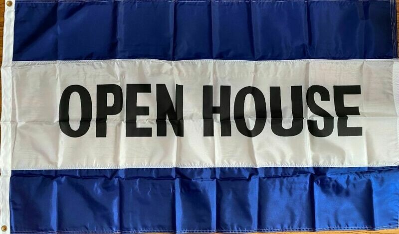B-OPENHOUSE 3x5 ft Nylon Blue White Blue 200 D