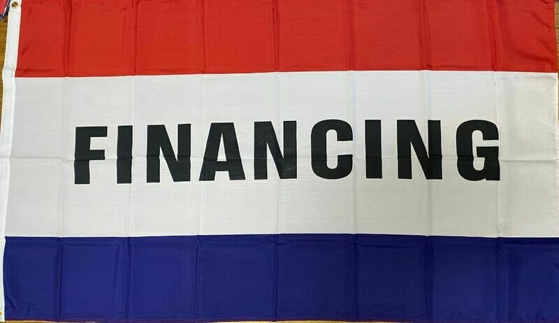 B-Financing. 3 x5 ft Satin Poly