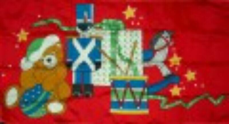 Christmas-Toys &amp; Presents 70 Denier Nylon 27 x 54 inches
