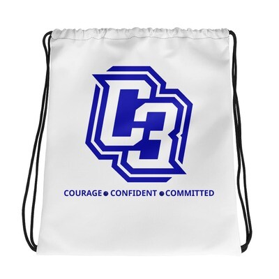 C3O Blue Drawstring Bag