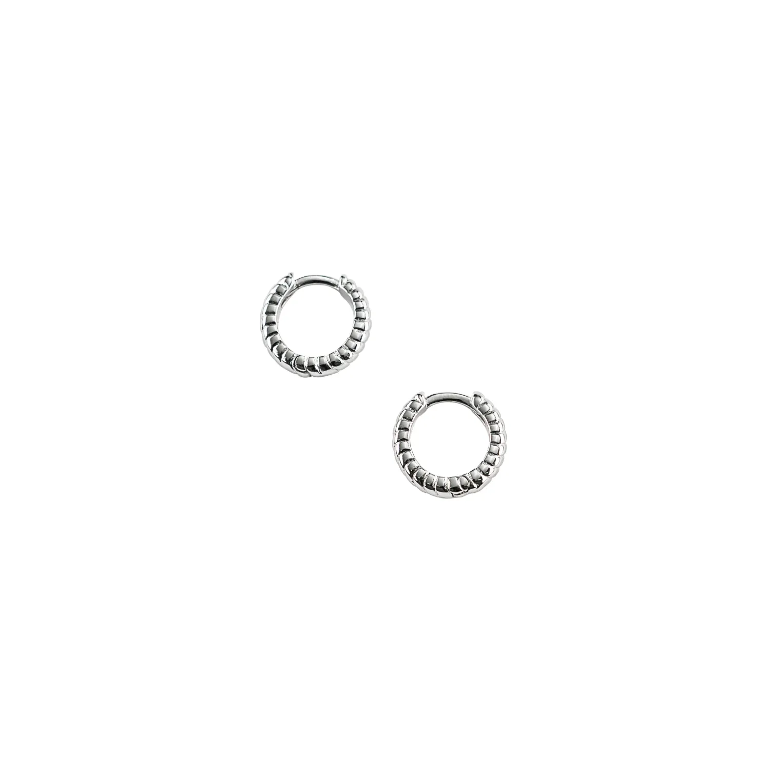 Twisted Huggies - Silver