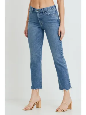 High Rise Vintage Straight Leg Jean - Medium Wash