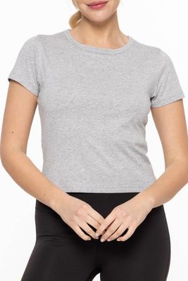 Essential Cotton Baby Tee - Heather Grey