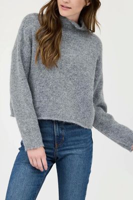 Long Sleeve Turtleneck Sweater - Heather Grey