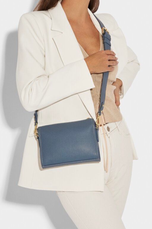 Zana Crossbody Bag - Light Navy