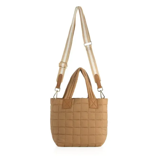 Ezra Mini Crossbody Tote Bag - Tan