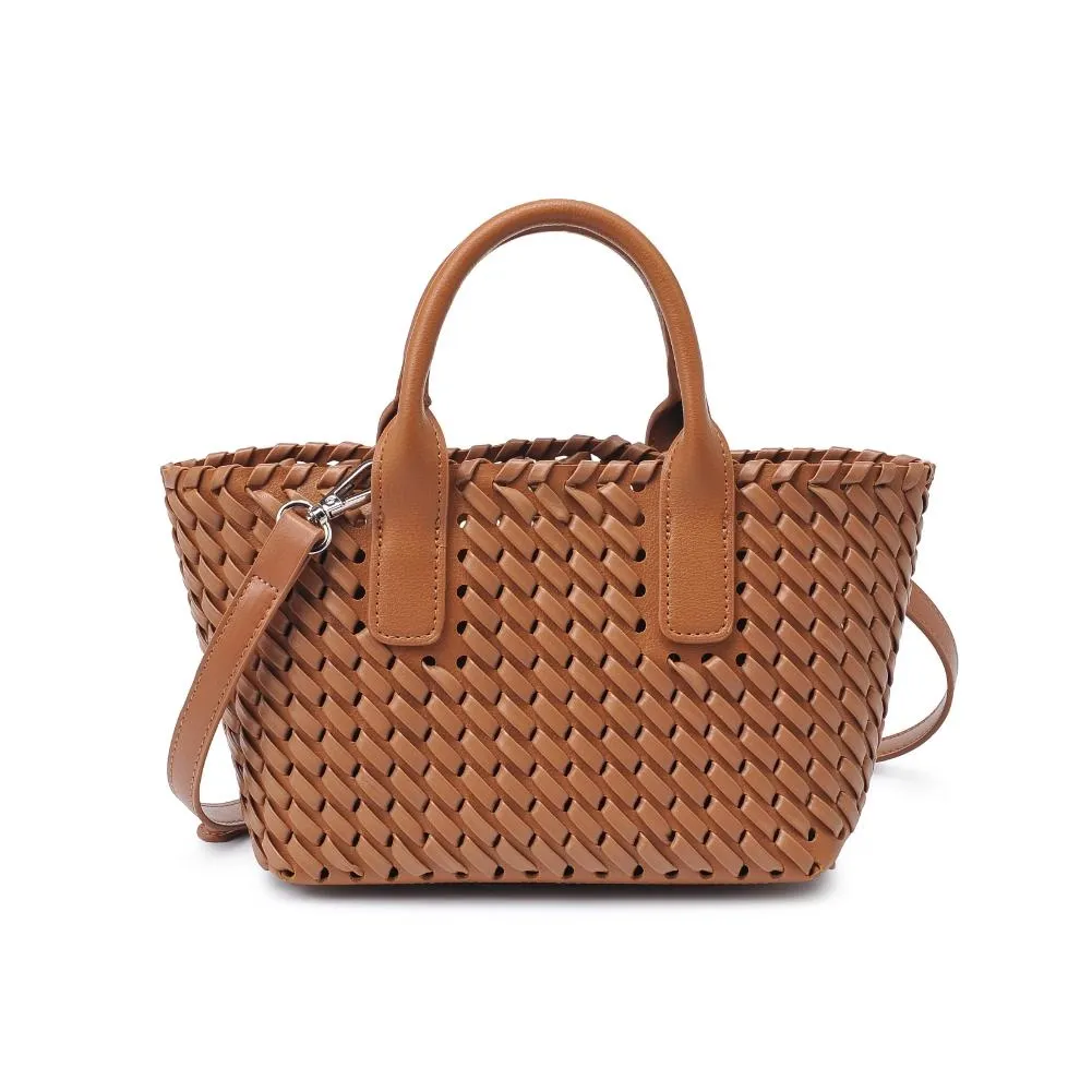 Woven Mini Tote Bag - Tan