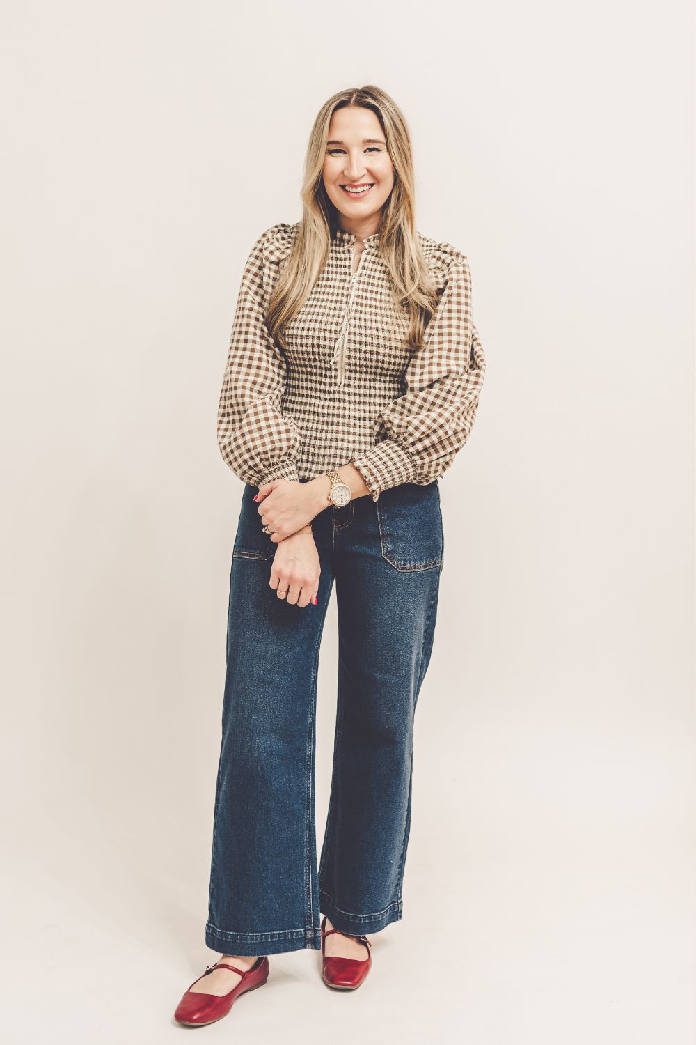 Wide Leg Utility Jean - Dark Denim