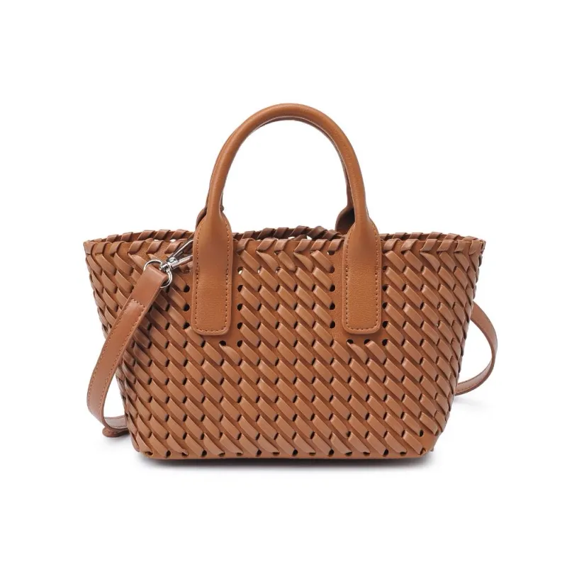 Woven Mini Tote Bag - Tan