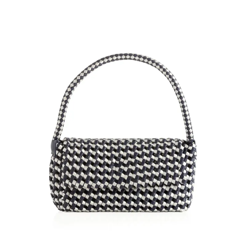 Monroe Shoulder Bag - Navy / Silver