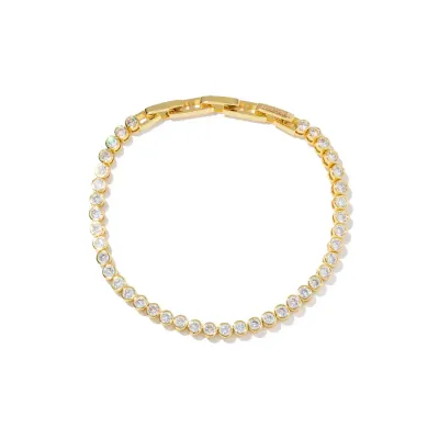 Link Tennis Bracelet - Gold