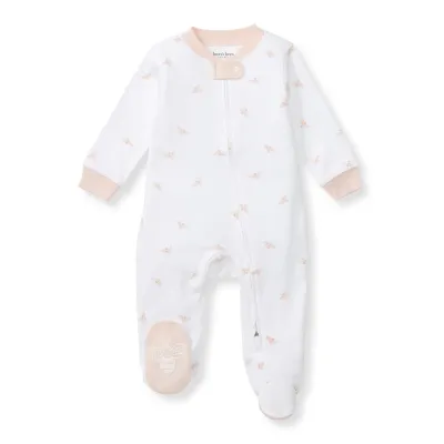 Baby Organic Cotton Sleeper - Ranunculus Bees