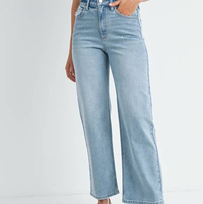 High Rise Vintage Straight Leg Jean - Light Wash