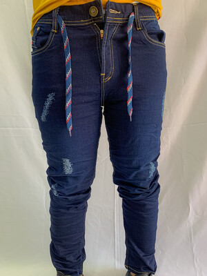 JEANS AZUL OSCURO DESTROYER