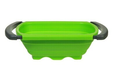 Colador de alimentos para fregadero verde