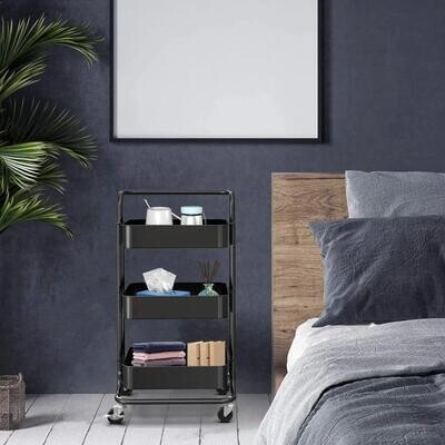 Organizador de 3 niveles TROLLY NEGRO