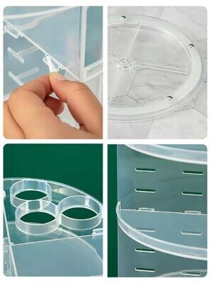 ORGANIZADOR ROTATIVO TRANSPARENTE con avería