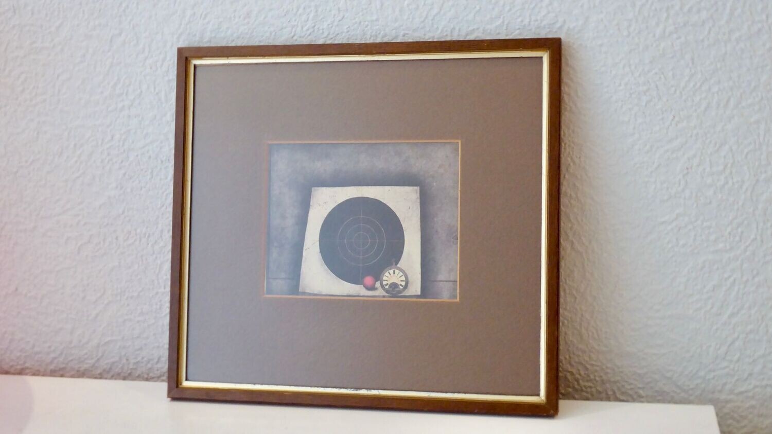 Friedrich Meckseper Offsetlithografie gerahmt