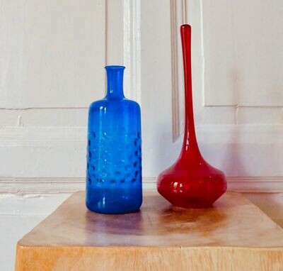 2 Lauscha Glas Vasen