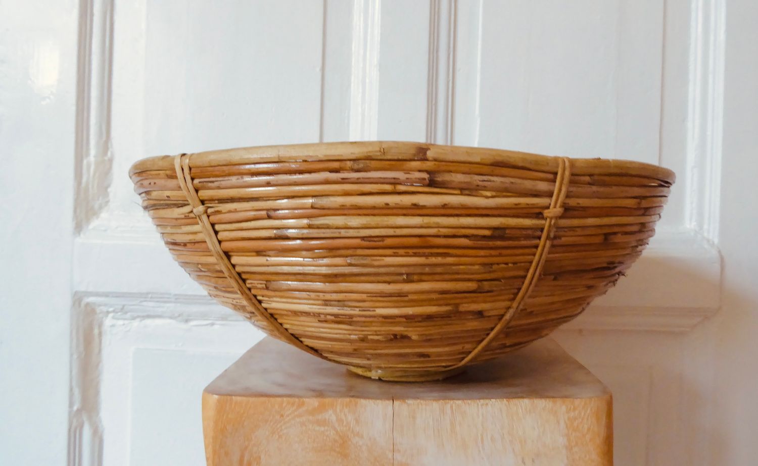 Bambus Rattan Korb