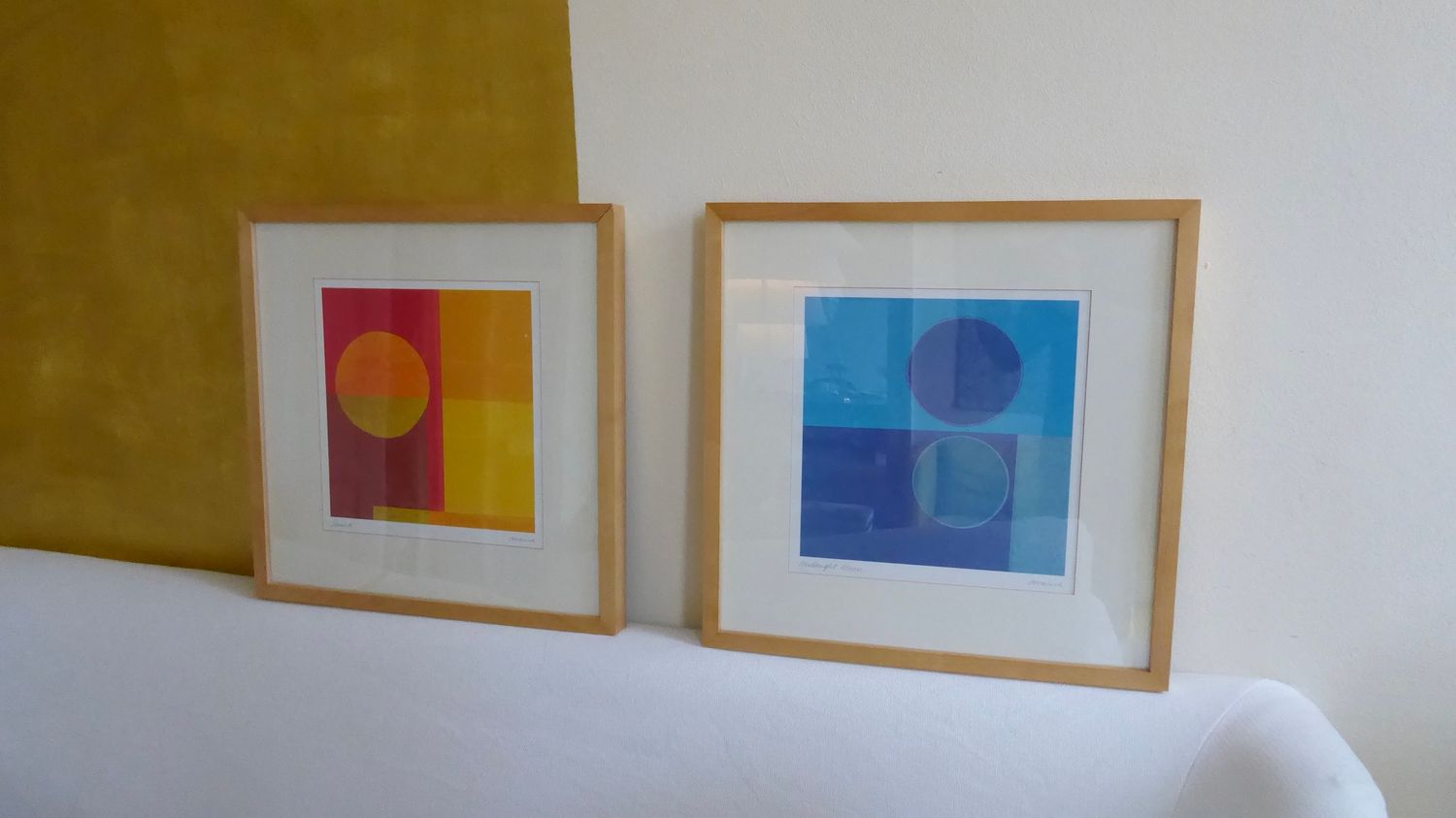 midnight moon & sunset  Amaina Bild Lithographie