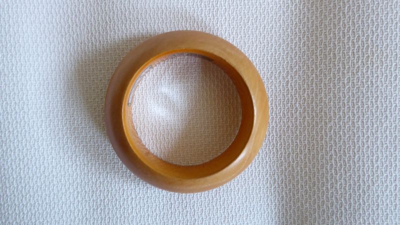 Ivory Teak Holz Armreif