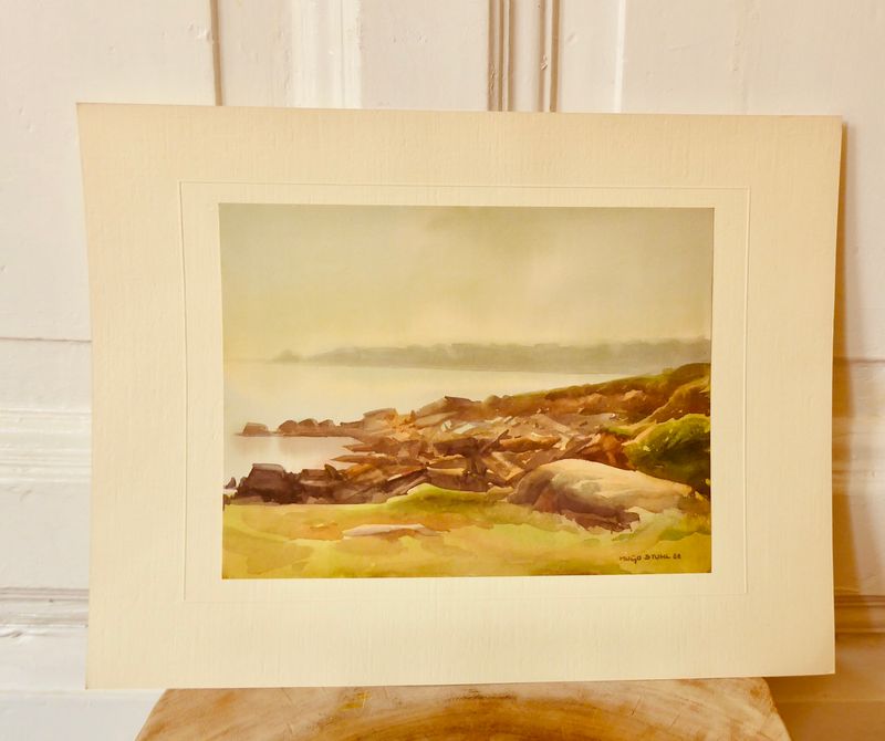 Hugo Stuhl Aquarell Druck