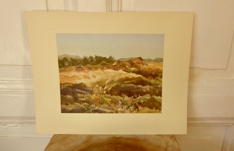 Hugo Stuhl Druck Aquarell